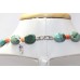 Antique Necklace Tibetan Silver Beaded Turquoise Coral Stones Handmade Gift C892